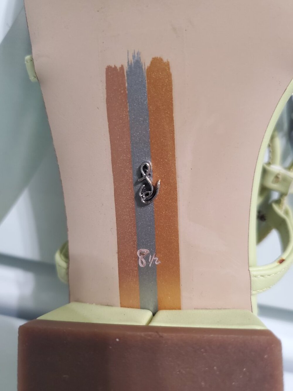 Sam Edelman Women's Daffy Heeled Sandals in Kiwi | 8.5 - Picture 5 of 7